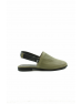 Ülkü Yaman Collection Hakiki Deri Yeşil Kadın Sandalet - 2001331