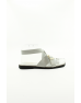 Ülkü Yaman Collection Hakiki Deri Beyaz Kadın Sandalet - 2008305