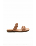 Ülkü Yaman Collection Hakiki Deri Pudra Kadın Sandalet - 2009335