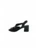 Kadın Hakiki Deri Siyah Topuklu Sandalet 8103301