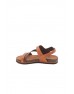 Ülkü Yaman Collection Hakiki Deri Günlük Kadın Sandalet Yeni Sezon Taba Renk - 5101302